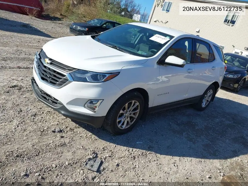 2GNAXSEV8J6122735 2018 Chevrolet Equinox Lt