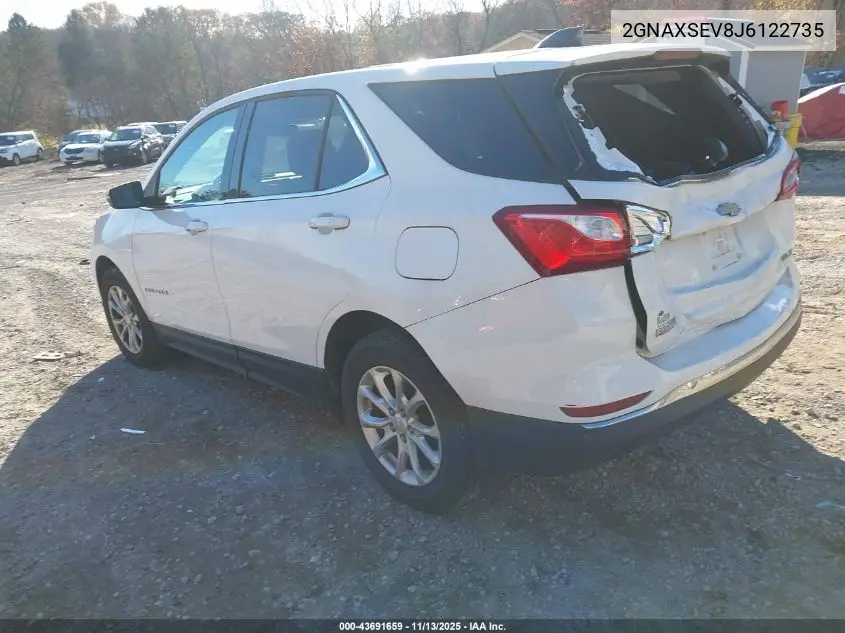 2GNAXSEV8J6122735 2018 Chevrolet Equinox Lt
