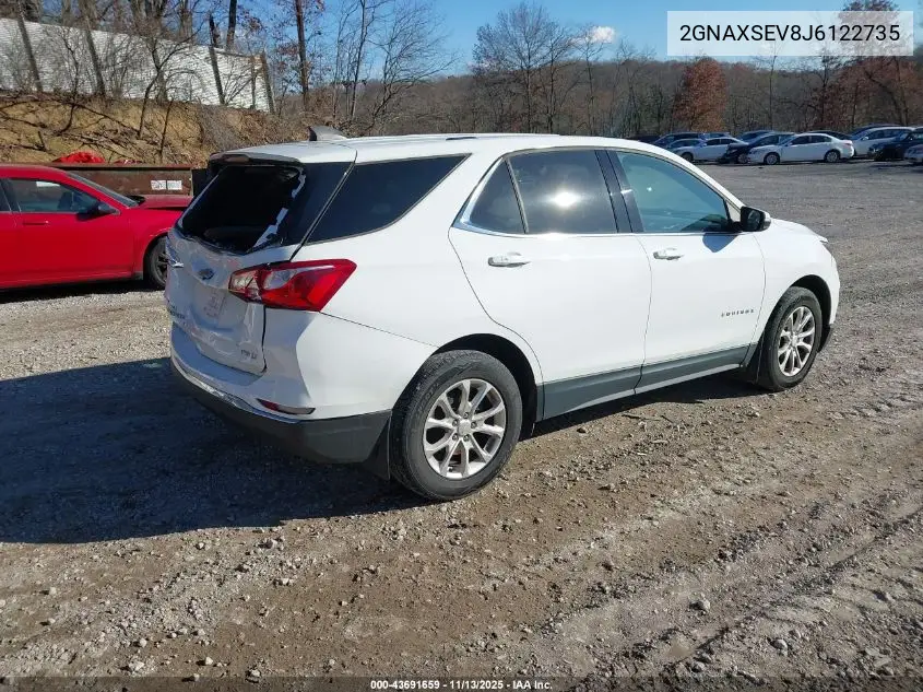 2GNAXSEV8J6122735 2018 Chevrolet Equinox Lt