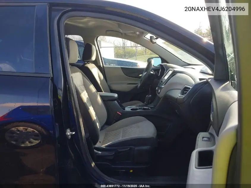 2GNAXHEV4J6204996 2018 Chevrolet Equinox Ls