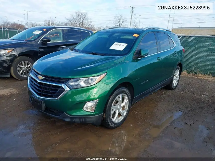 2GNAXKEX3J6228995 2018 Chevrolet Equinox Lt