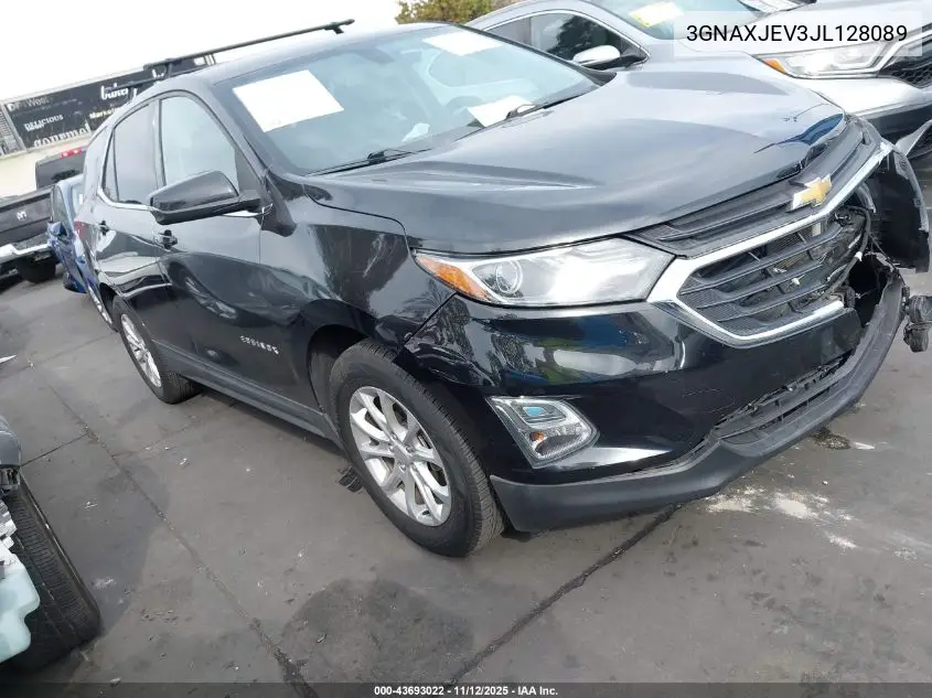 3GNAXJEV3JL128089 2018 Chevrolet Equinox Lt