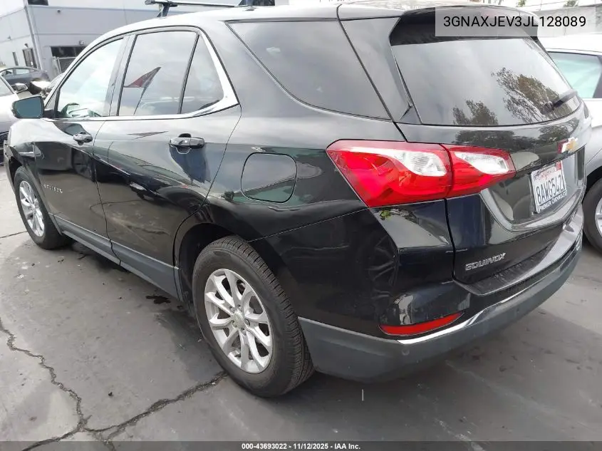 3GNAXJEV3JL128089 2018 Chevrolet Equinox Lt