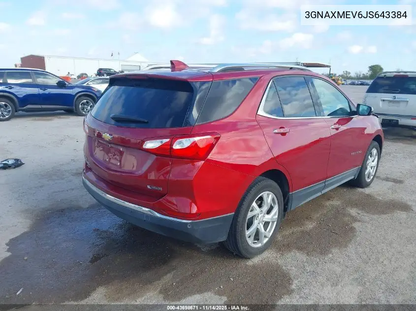 3GNAXMEV6JS643384 2018 Chevrolet Equinox Premier