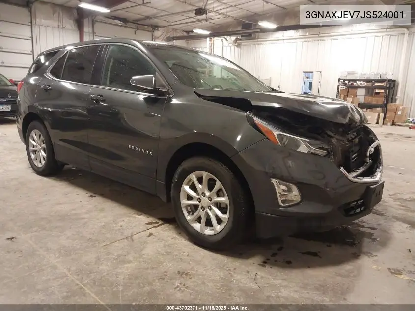 3GNAXJEV7JS524001 2018 Chevrolet Equinox Lt