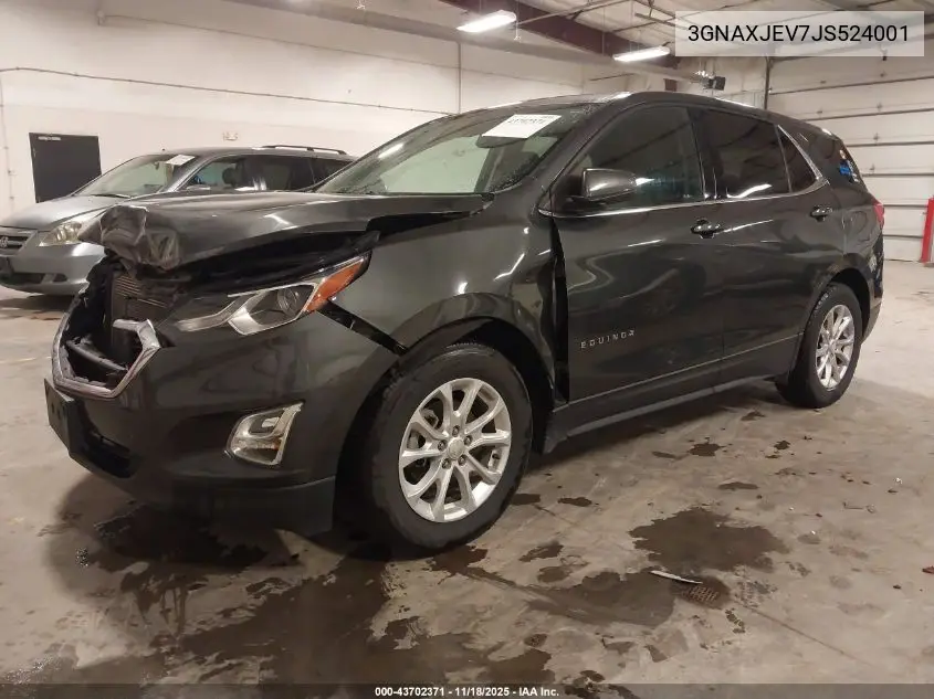3GNAXJEV7JS524001 2018 Chevrolet Equinox Lt