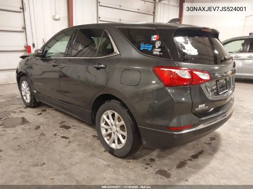 3GNAXJEV7JS524001 2018 Chevrolet Equinox Lt