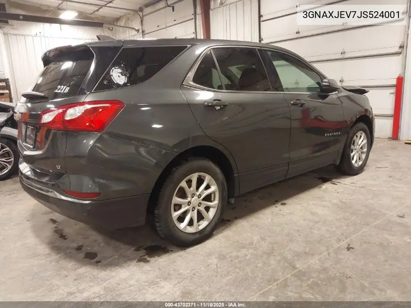 3GNAXJEV7JS524001 2018 Chevrolet Equinox Lt