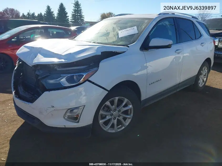 2GNAXJEV9J6339897 2018 Chevrolet Equinox Lt
