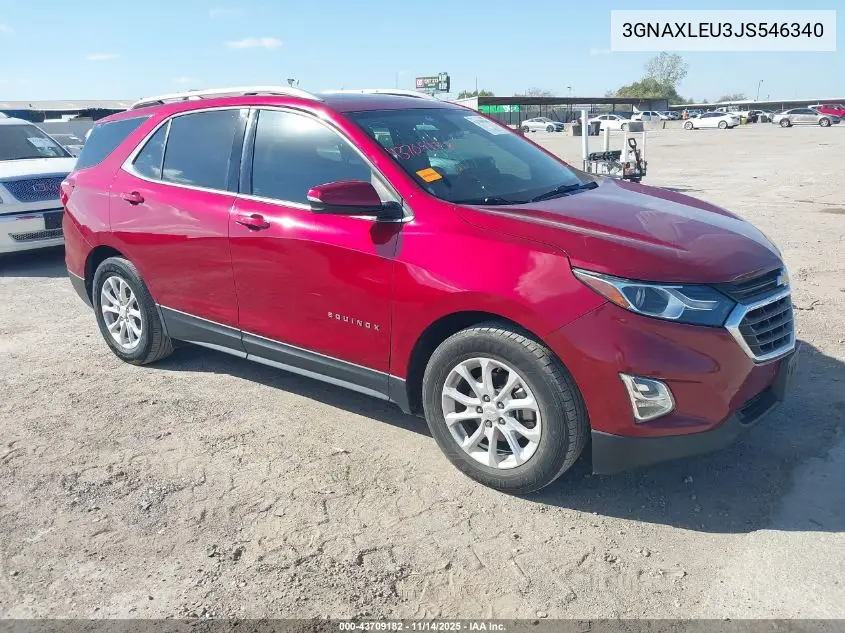 3GNAXLEU3JS546340 2018 Chevrolet Equinox Lt