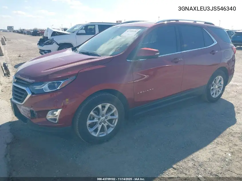 3GNAXLEU3JS546340 2018 Chevrolet Equinox Lt