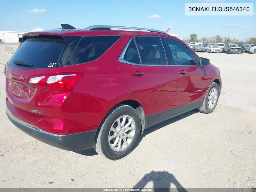 3GNAXLEU3JS546340 2018 Chevrolet Equinox Lt