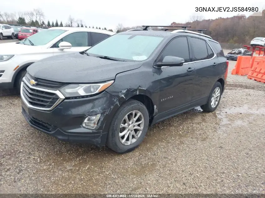 3GNAXJEV2JS584980 2018 Chevrolet Equinox Lt