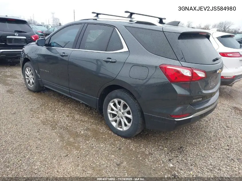 3GNAXJEV2JS584980 2018 Chevrolet Equinox Lt