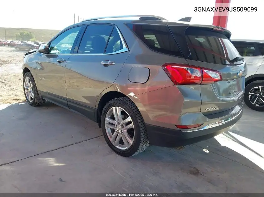 3GNAXVEV9JS509099 2018 Chevrolet Equinox Premier