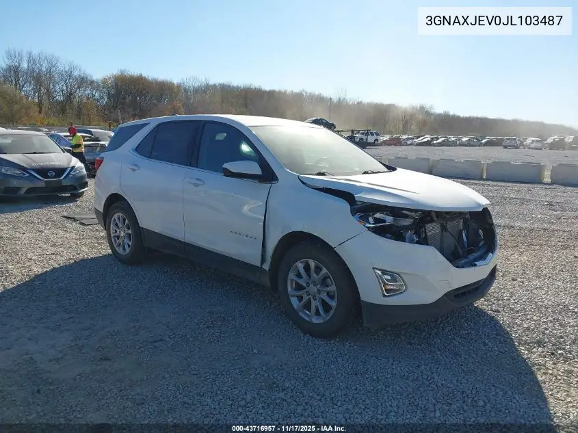 3GNAXJEV0JL103487 2018 Chevrolet Equinox Lt
