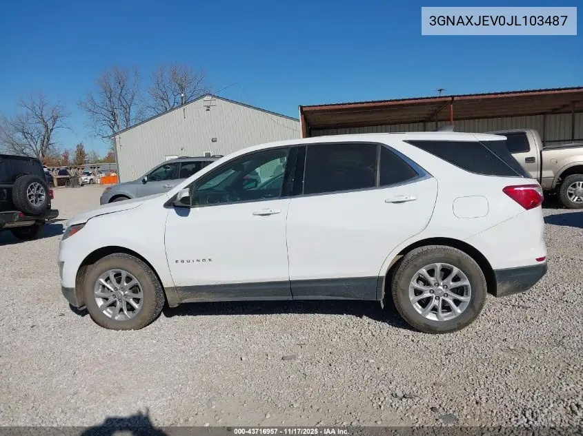 3GNAXJEV0JL103487 2018 Chevrolet Equinox Lt