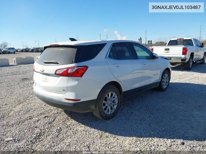 3GNAXJEV0JL103487 2018 Chevrolet Equinox Lt