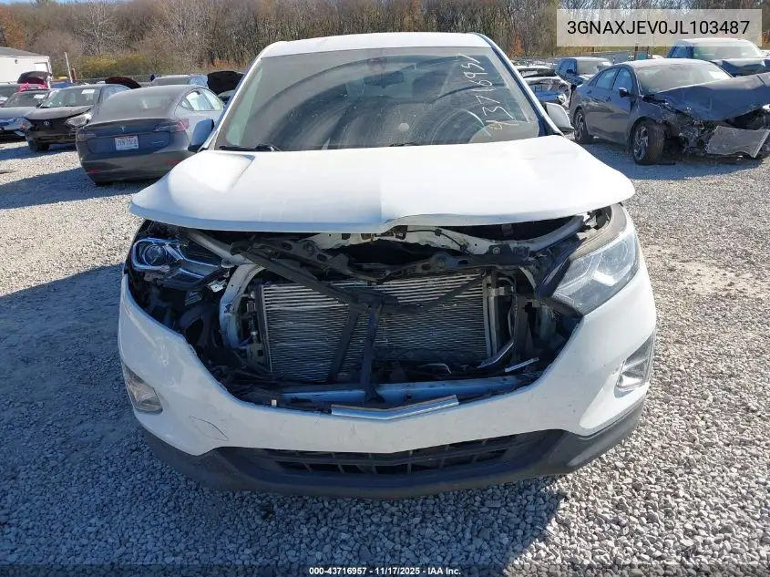 3GNAXJEV0JL103487 2018 Chevrolet Equinox Lt
