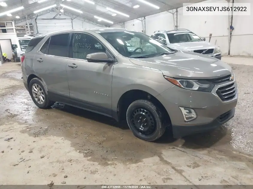 3GNAXSEV1JS612922 2018 Chevrolet Equinox Lt