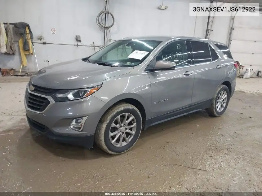 3GNAXSEV1JS612922 2018 Chevrolet Equinox Lt