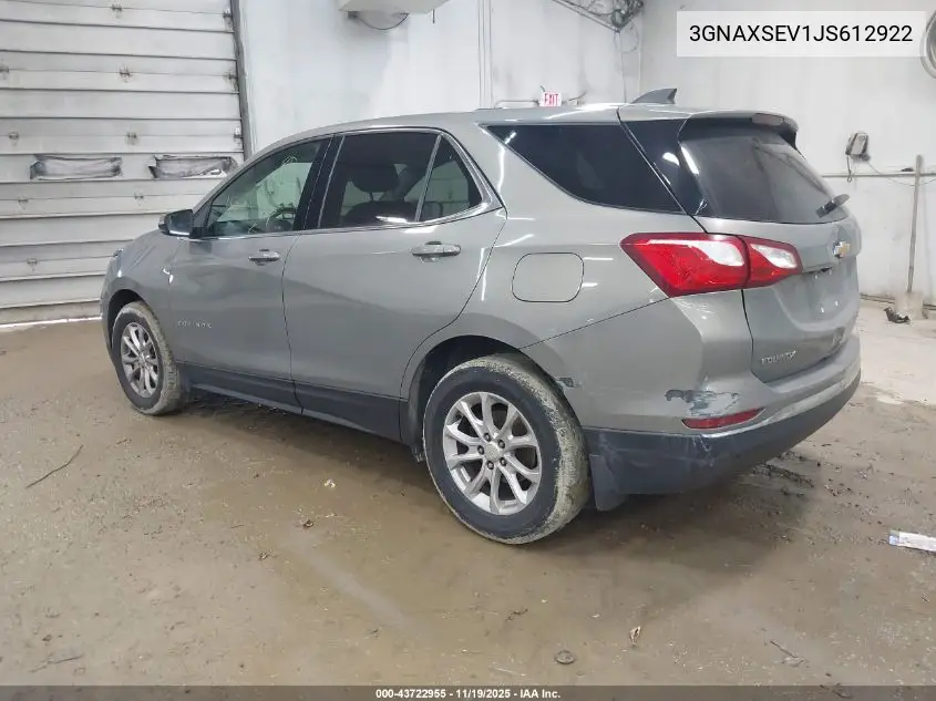 3GNAXSEV1JS612922 2018 Chevrolet Equinox Lt