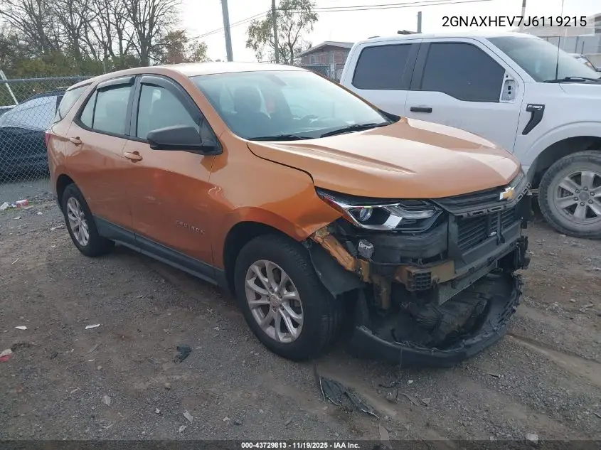 2GNAXHEV7J6119215 2018 Chevrolet Equinox Ls
