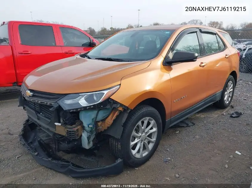 2GNAXHEV7J6119215 2018 Chevrolet Equinox Ls