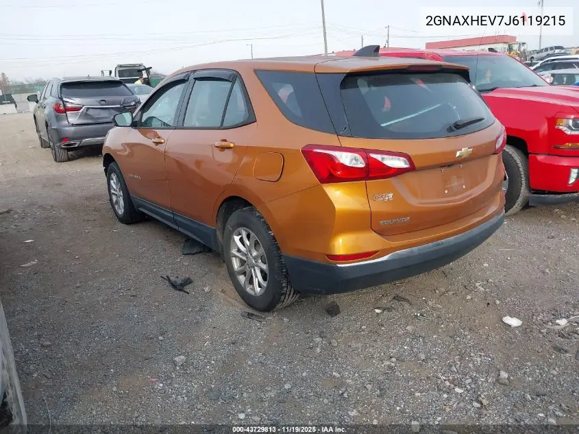 2GNAXHEV7J6119215 2018 Chevrolet Equinox Ls