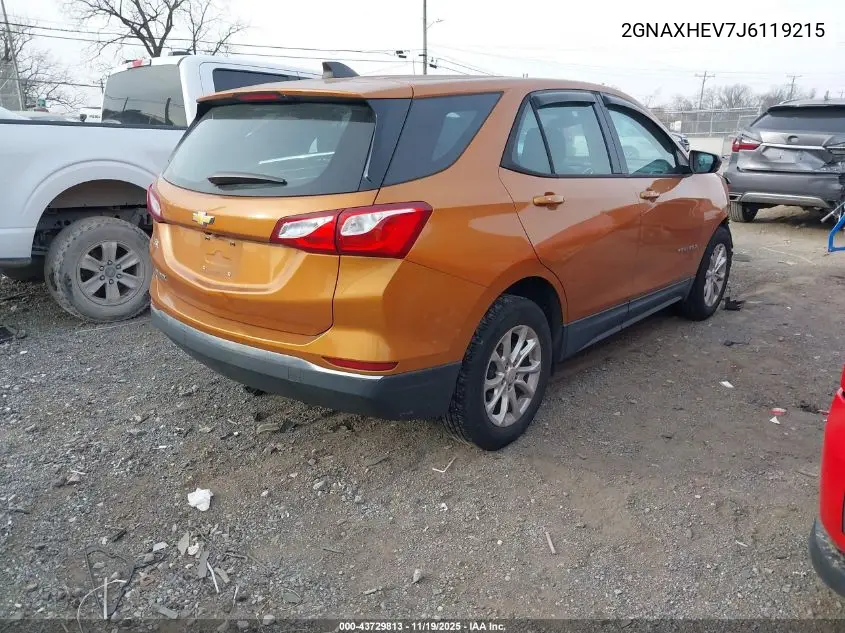2GNAXHEV7J6119215 2018 Chevrolet Equinox Ls