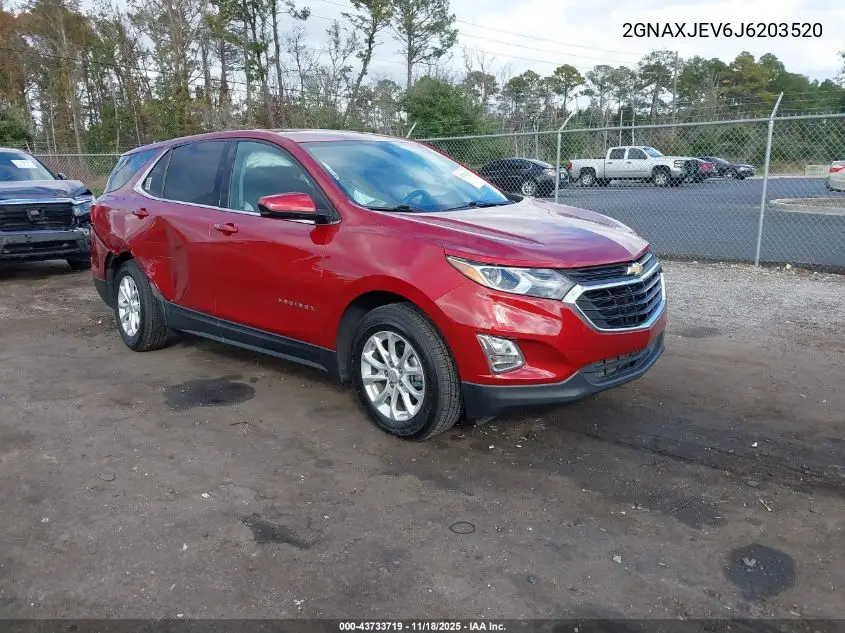 2GNAXJEV6J6203520 2018 Chevrolet Equinox Lt