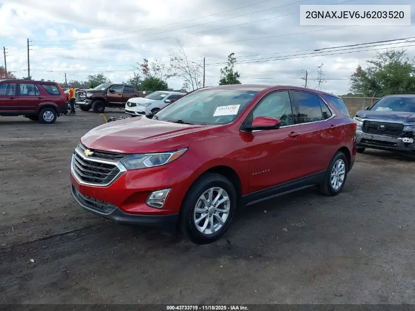 2GNAXJEV6J6203520 2018 Chevrolet Equinox Lt