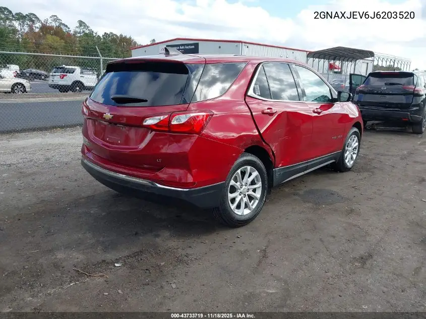 2GNAXJEV6J6203520 2018 Chevrolet Equinox Lt
