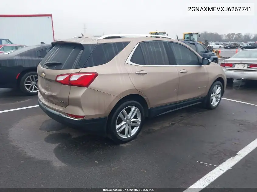 2GNAXMEVXJ6267741 2018 Chevrolet Equinox Premier