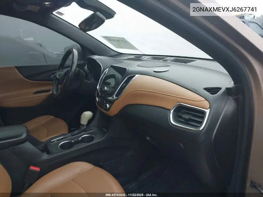 2GNAXMEVXJ6267741 2018 Chevrolet Equinox Premier