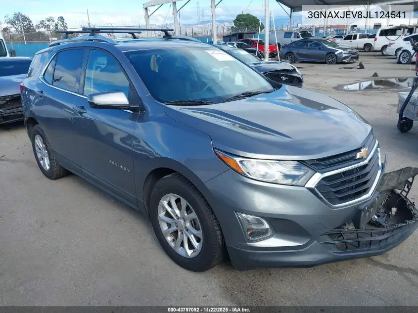 3GNAXJEV8JL124541 2018 Chevrolet Equinox Lt