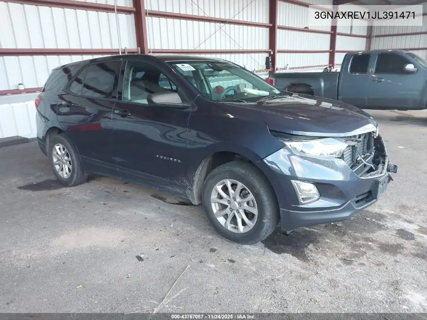 3GNAXREV1JL391471 2018 Chevrolet Equinox Ls