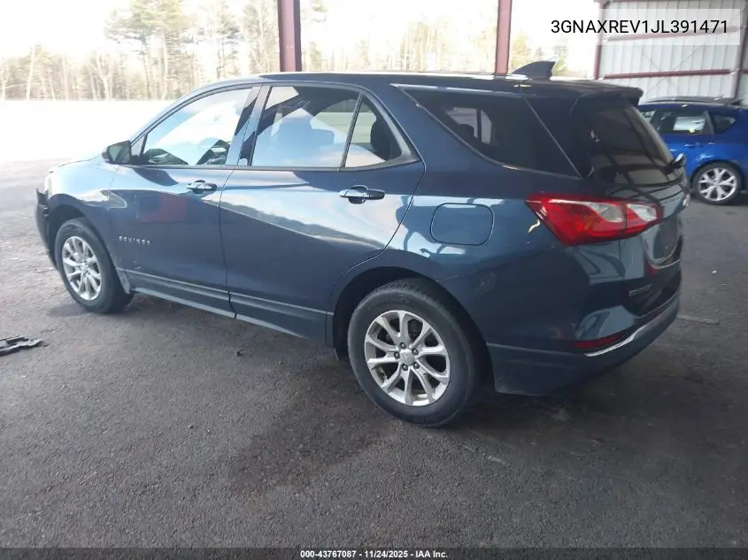 3GNAXREV1JL391471 2018 Chevrolet Equinox Ls