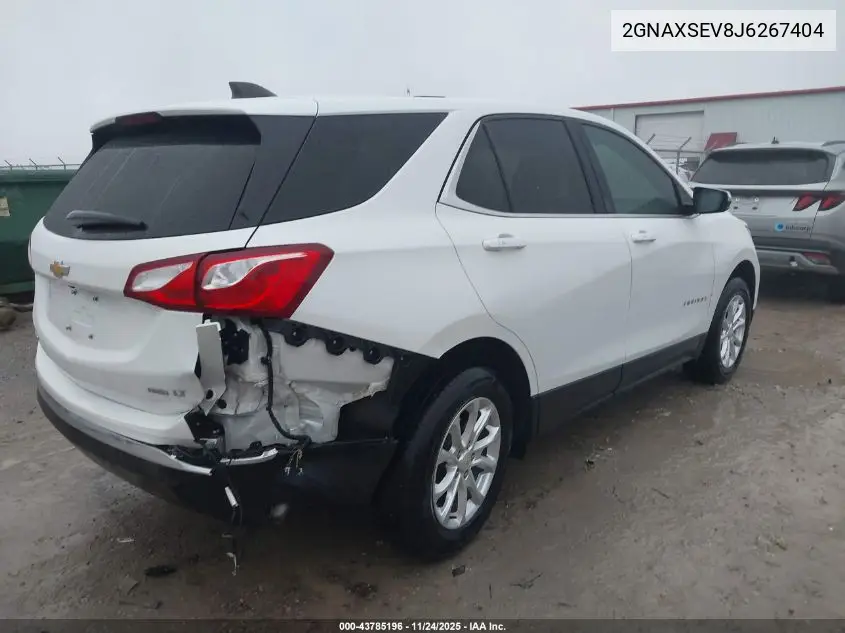 2GNAXSEV8J6267404 2018 Chevrolet Equinox Lt