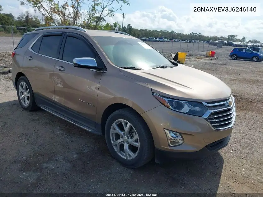 2GNAXVEV3J6246140 2018 Chevrolet Equinox Premier