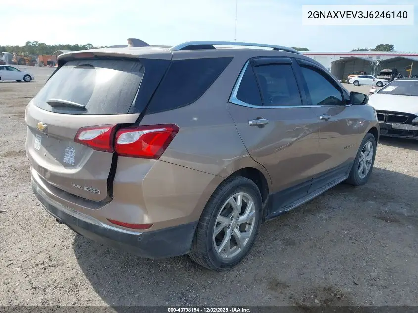 2GNAXVEV3J6246140 2018 Chevrolet Equinox Premier