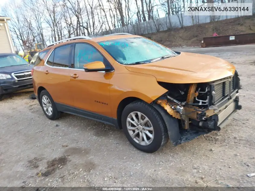 2GNAXSEV6J6330144 2018 Chevrolet Equinox Lt