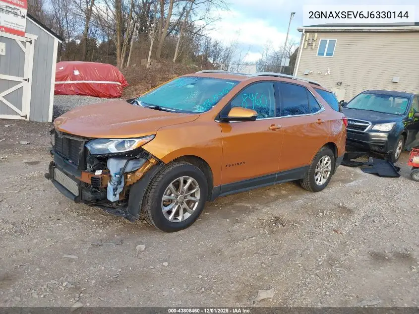 2GNAXSEV6J6330144 2018 Chevrolet Equinox Lt