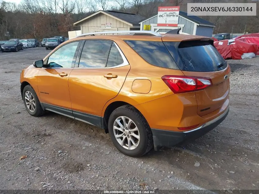2GNAXSEV6J6330144 2018 Chevrolet Equinox Lt