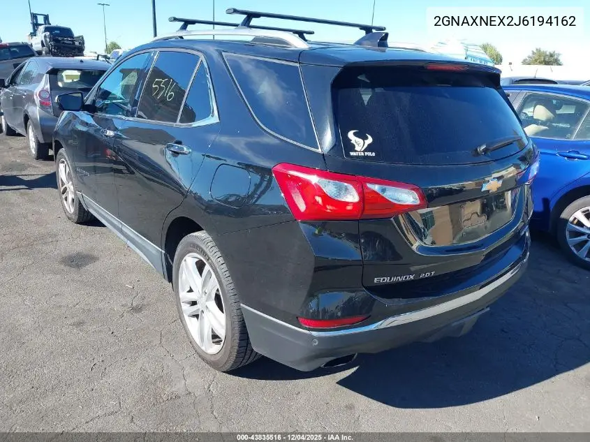 2GNAXNEX2J6194162 2018 Chevrolet Equinox Premier