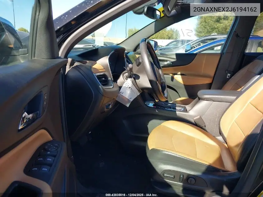 2GNAXNEX2J6194162 2018 Chevrolet Equinox Premier