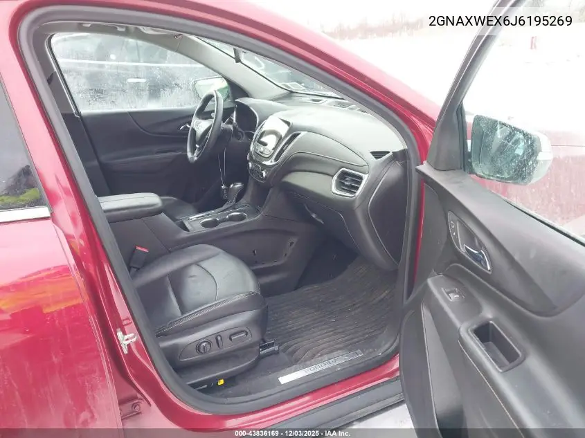 2GNAXWEX6J6195269 2018 Chevrolet Equinox Premier