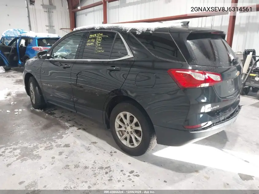 2GNAXSEV8J6314561 2018 Chevrolet Equinox Lt