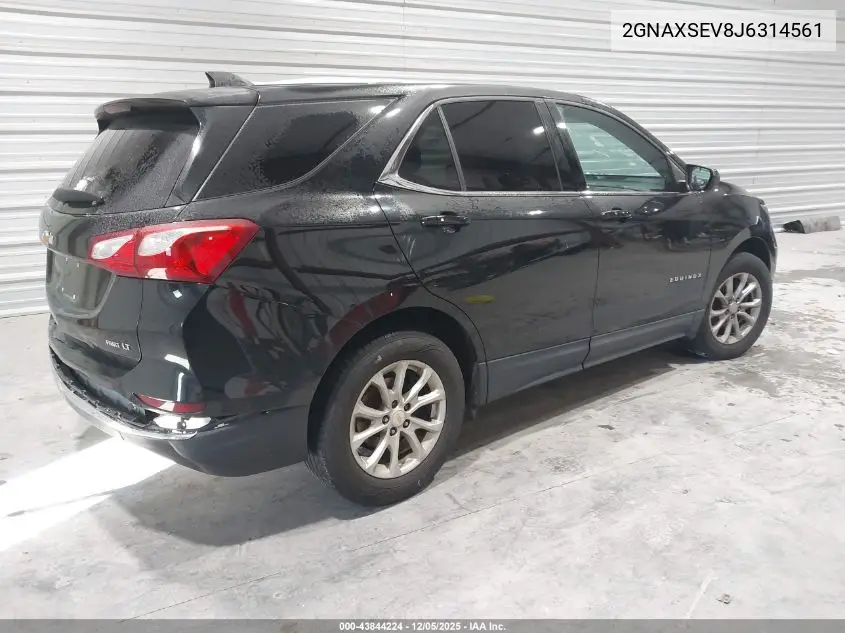 2GNAXSEV8J6314561 2018 Chevrolet Equinox Lt