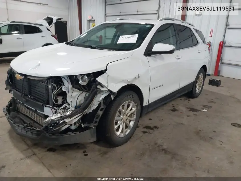 3GNAXSEV5JL119531 2018 Chevrolet Equinox Lt